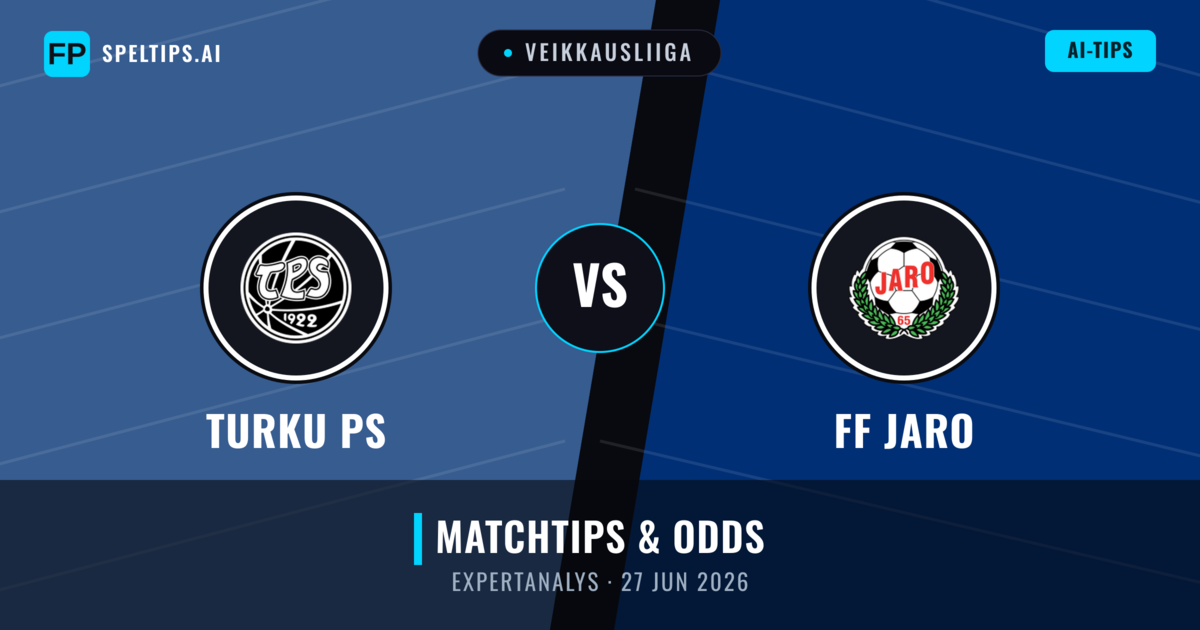 Turku PS vs FF Jaro — matchtips och förhandstitt