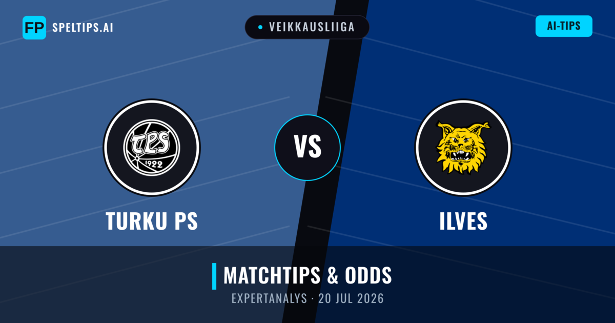 Turku PS vs Ilves — matchtips och förhandstitt