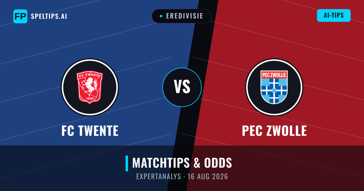 FC Twente vs PEC Zwolle — matchtips och förhandstitt