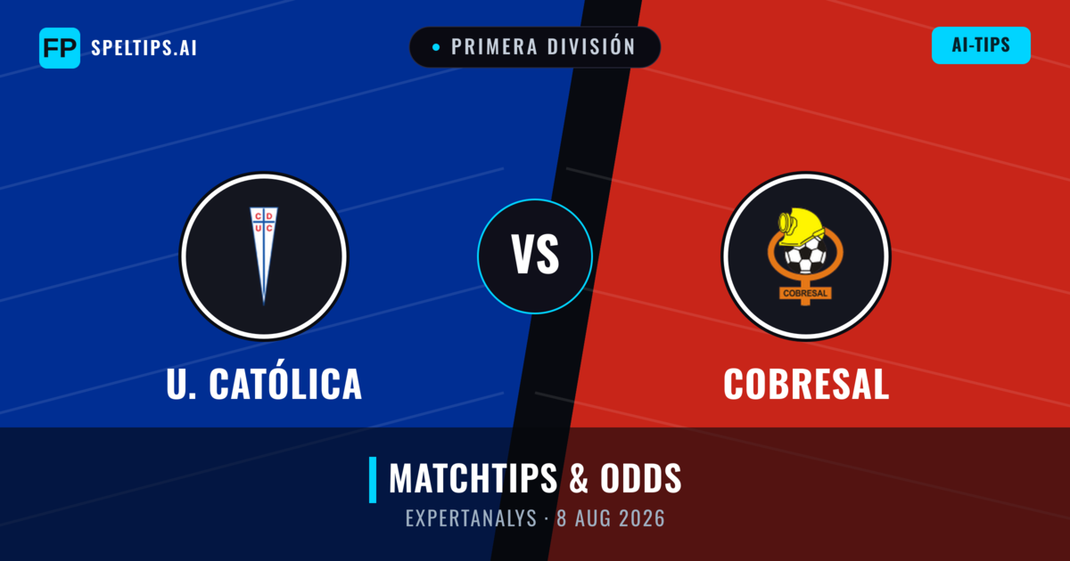 U. Católica vs Cobresal — matchtips och förhandstitt