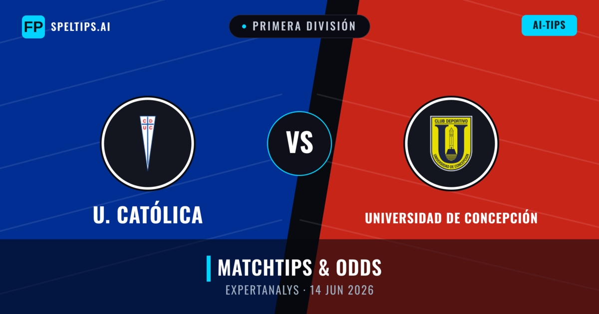 U. Católica vs Universidad de Concepción — matchtips och förhandstitt
