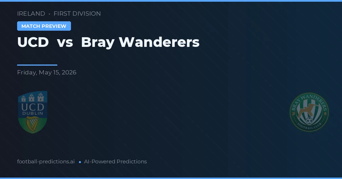 UCD vs Bray Wanderers — matchtips och förhandstitt