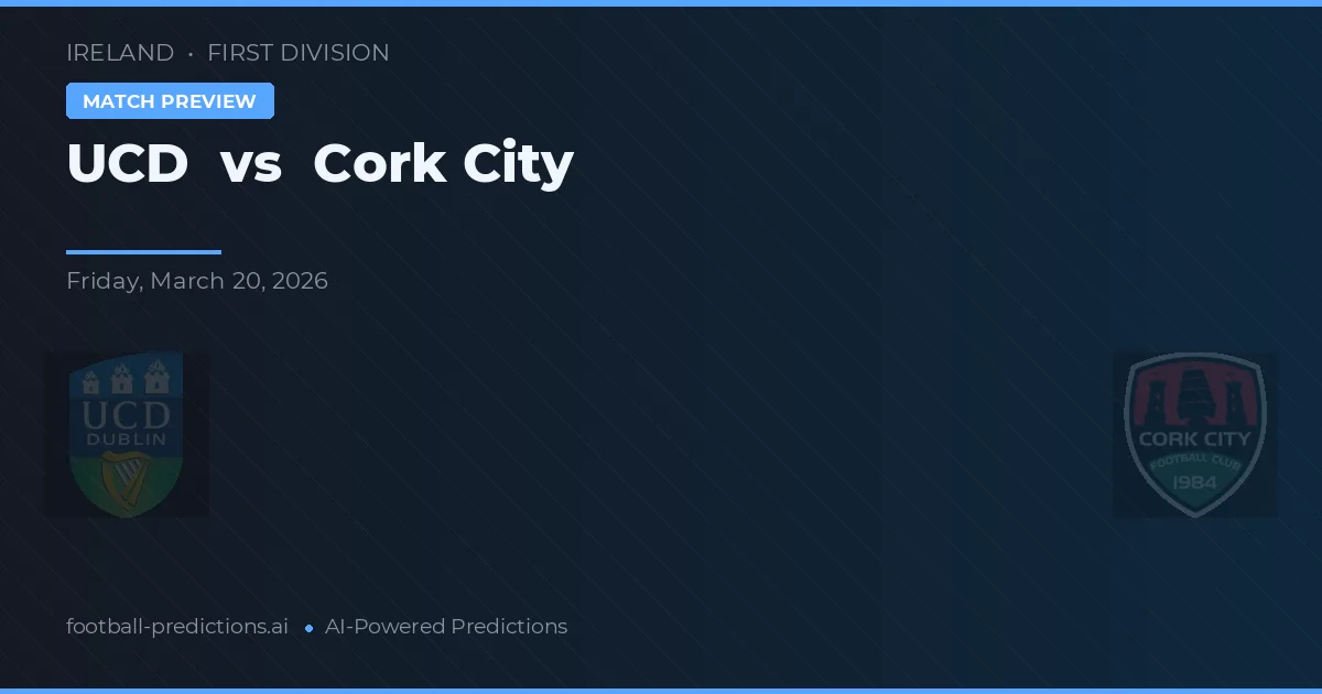UCD vs Cork City — matchtips och förhandstitt