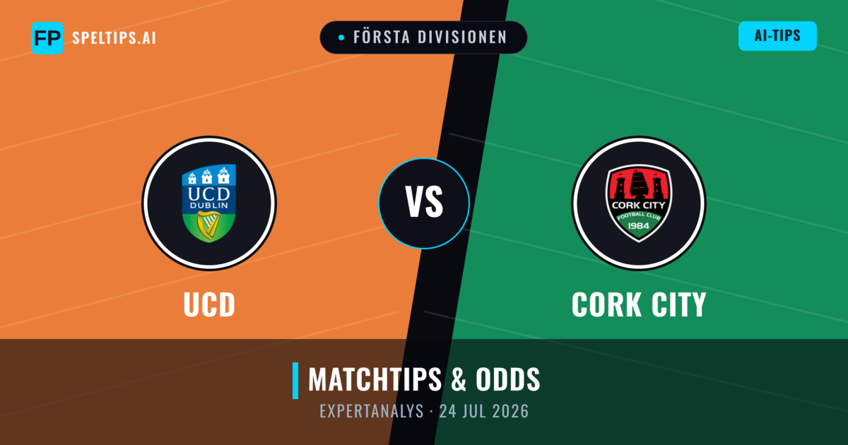 UCD vs Cork City — matchtips och förhandstitt