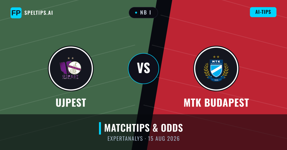 Ujpest vs MTK Budapest — matchtips och förhandstitt