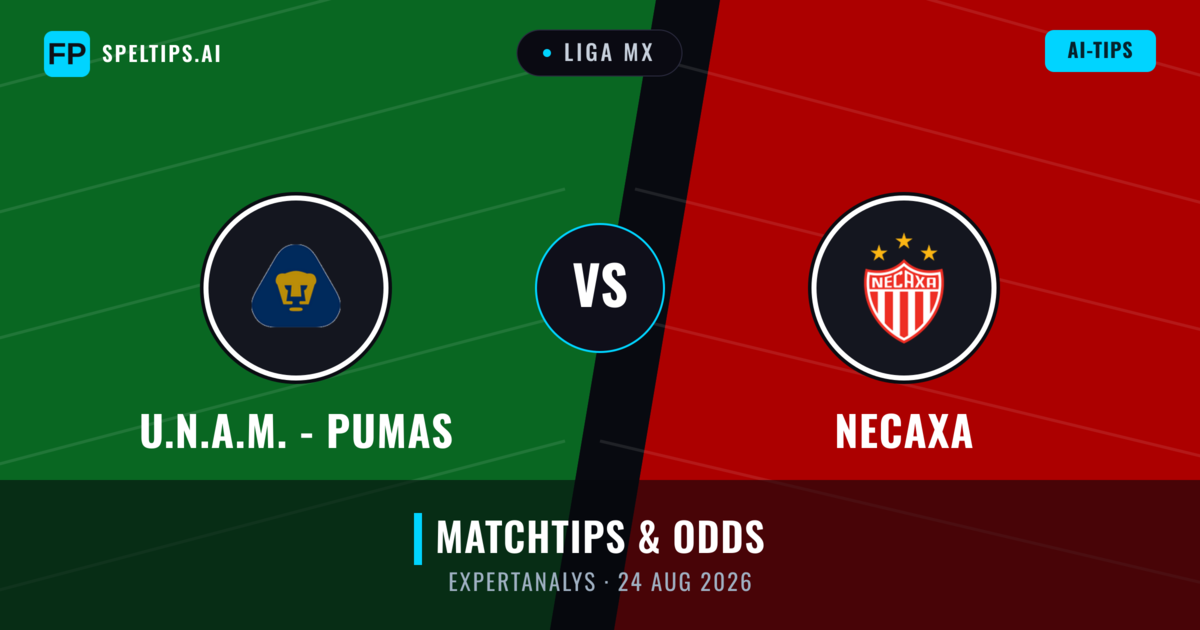 U.N.A.M. - Pumas vs Necaxa — matchtips och förhandstitt