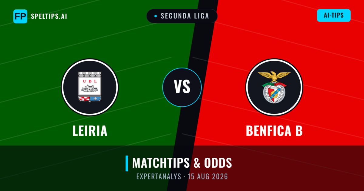 Leiria vs Benfica B — matchtips och förhandstitt