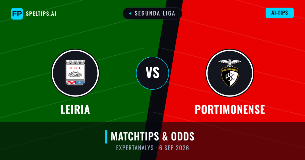Leiria vs Portimonense — matchtips och förhandstitt