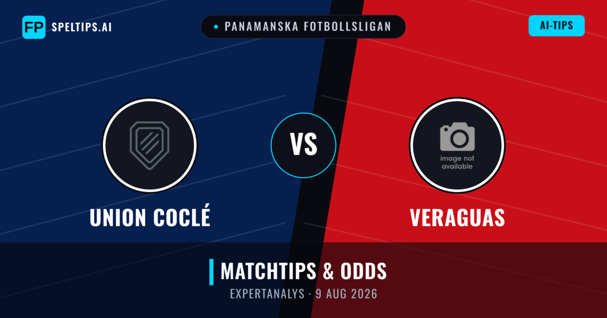 Union Coclé vs Veraguas — matchtips och förhandstitt