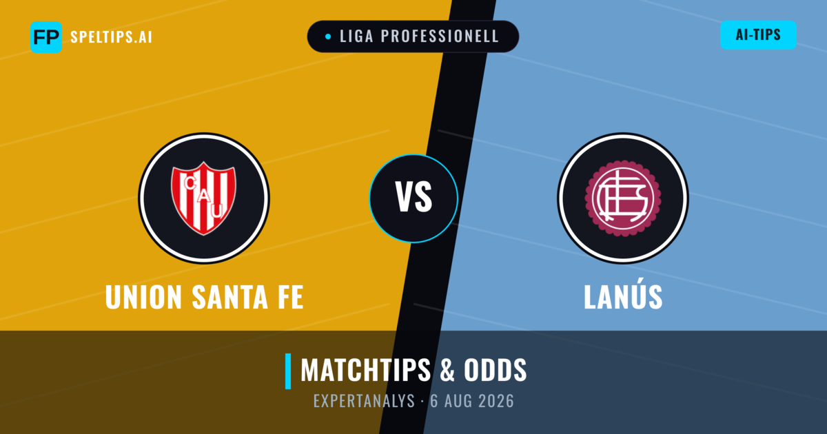 Union Santa Fe vs Lanús — matchtips och förhandstitt