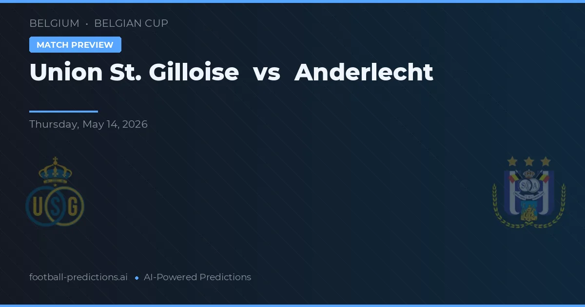 Union St. Gilloise vs Anderlecht — matchtips och förhandstitt