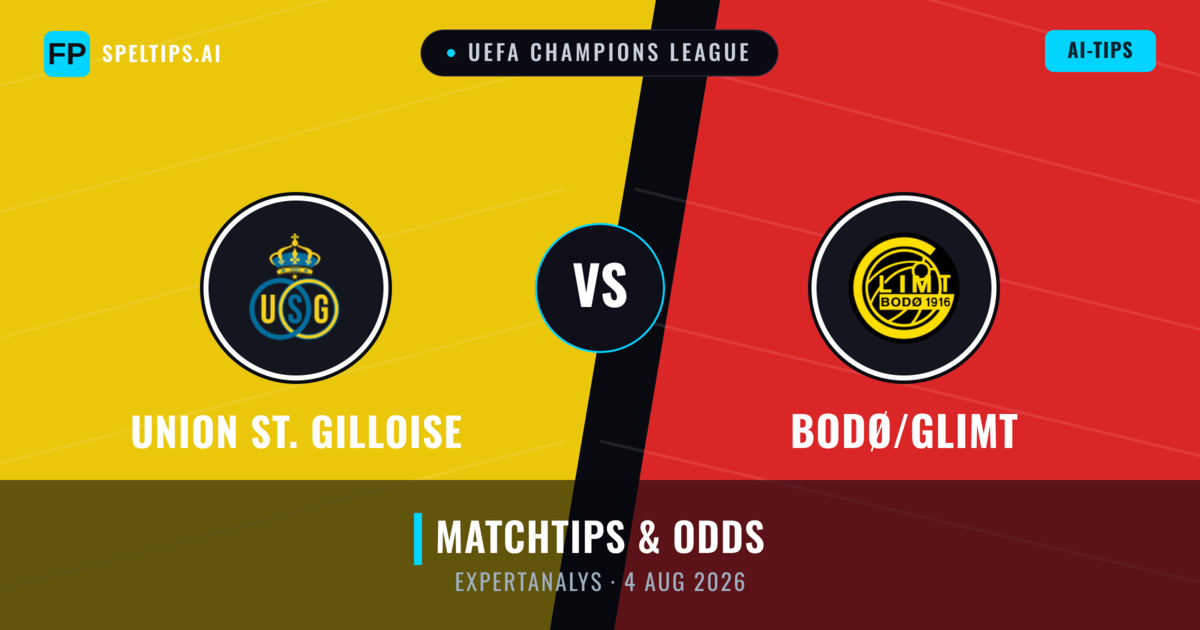 Union St. Gilloise vs Bodø/Glimt — matchtips och förhandstitt