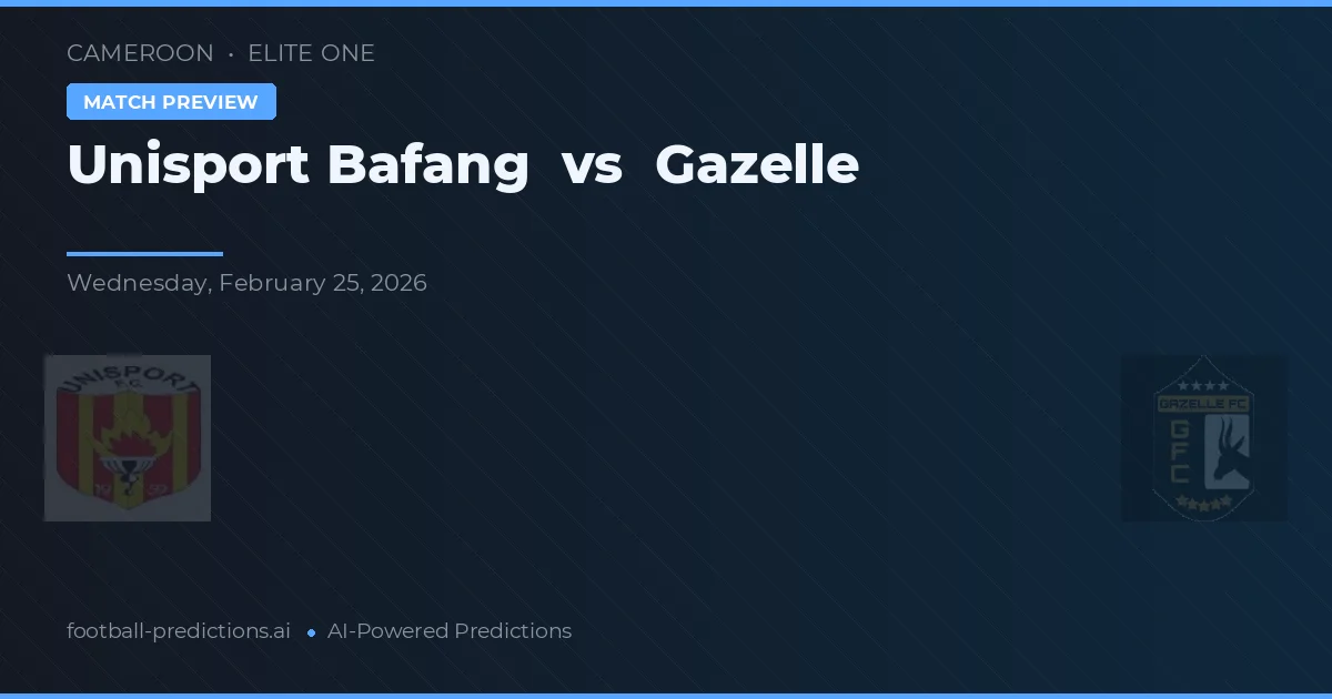 Unisport Bafang vs Gazelle — matchtips och förhandstitt