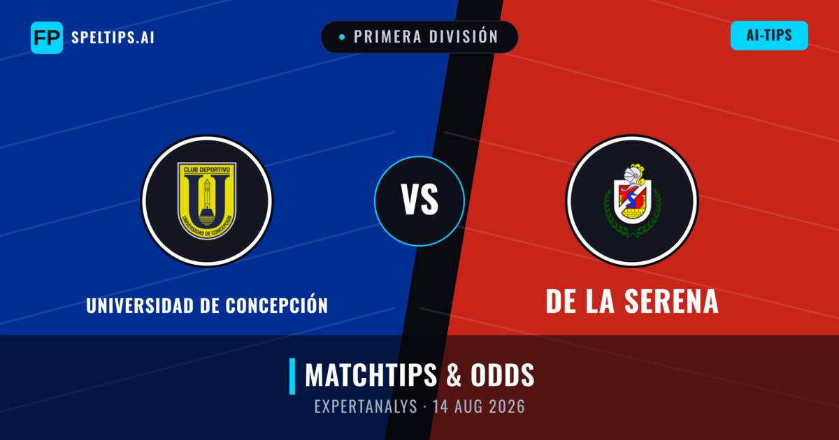 Universidad de Concepción vs De La Serena — matchtips och förhandstitt