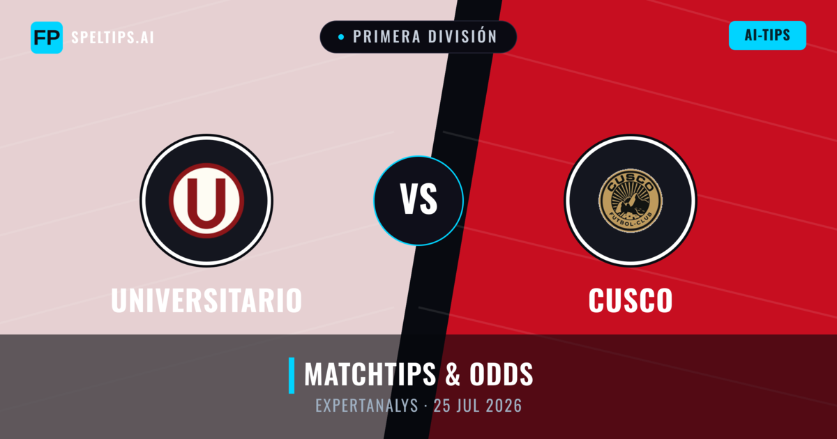 Universitario vs Cusco — matchtips och förhandstitt