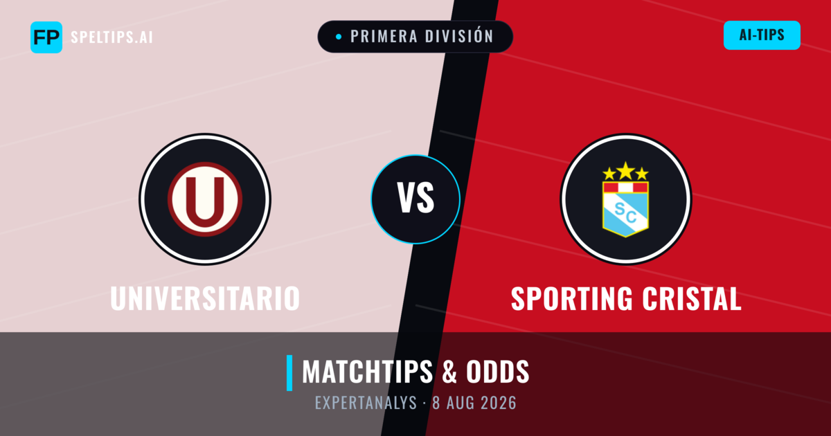 Universitario vs Sporting Cristal — matchtips och förhandstitt