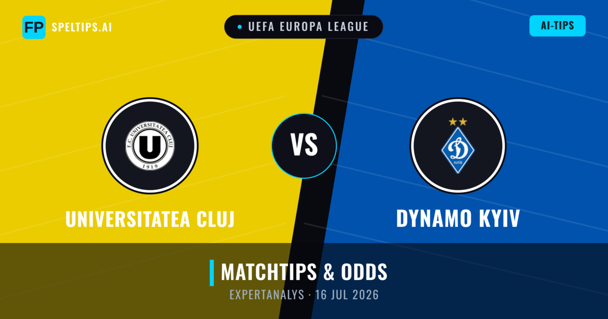 Universitatea Cluj vs Dynamo Kyiv — matchtips och förhandstitt