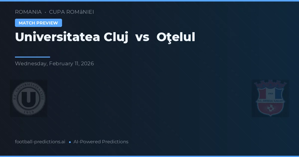 Universitatea Cluj vs Oţelul — matchtips och förhandstitt