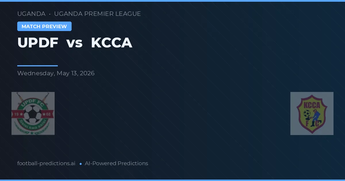UPDF vs KCCA — matchtips och förhandstitt