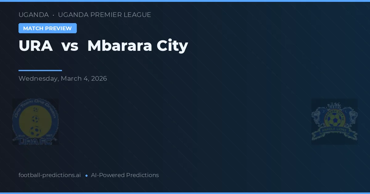 URA vs Mbarara City — matchtips och förhandstitt