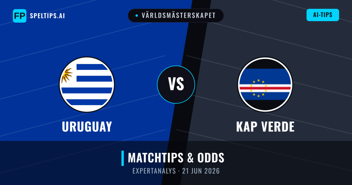 Uruguay vs Kap Verde — matchtips och förhandstitt