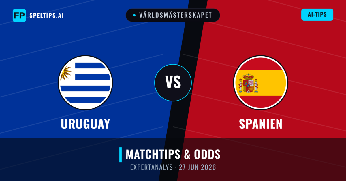 Uruguay vs Spanien — matchtips och förhandstitt