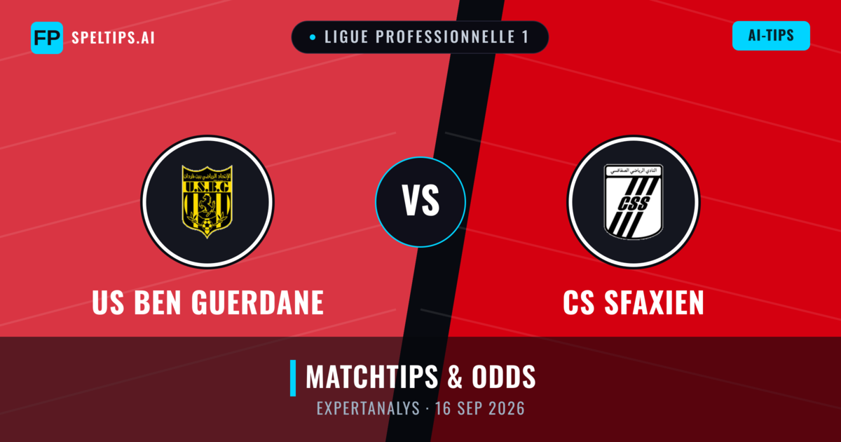 US Ben Guerdane vs CS Sfaxien — matchtips och förhandstitt