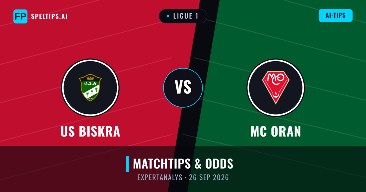 US Biskra vs MC Oran — matchtips och förhandstitt