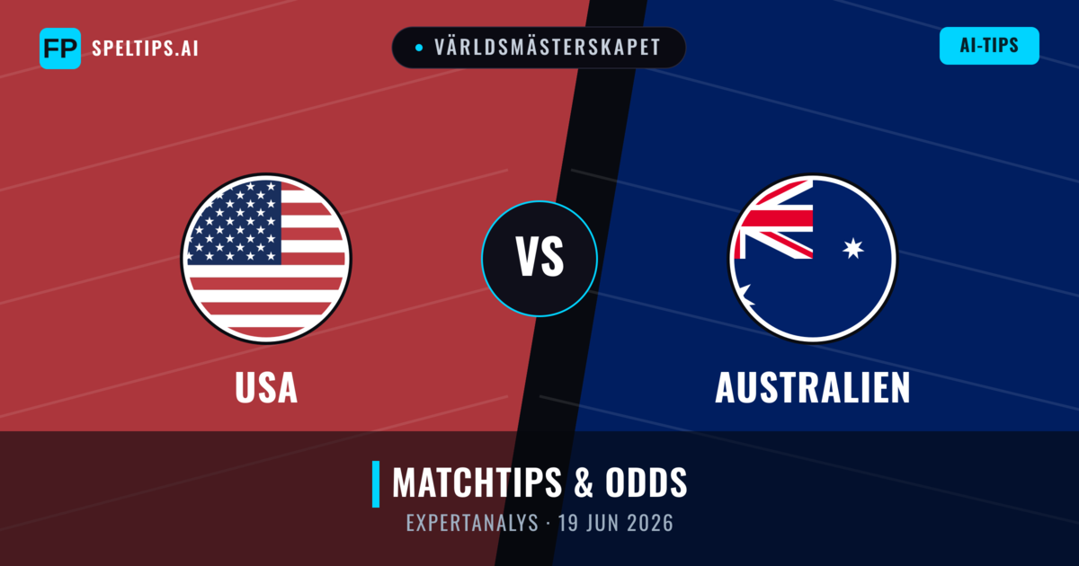 USA vs Australien — matchtips och förhandstitt