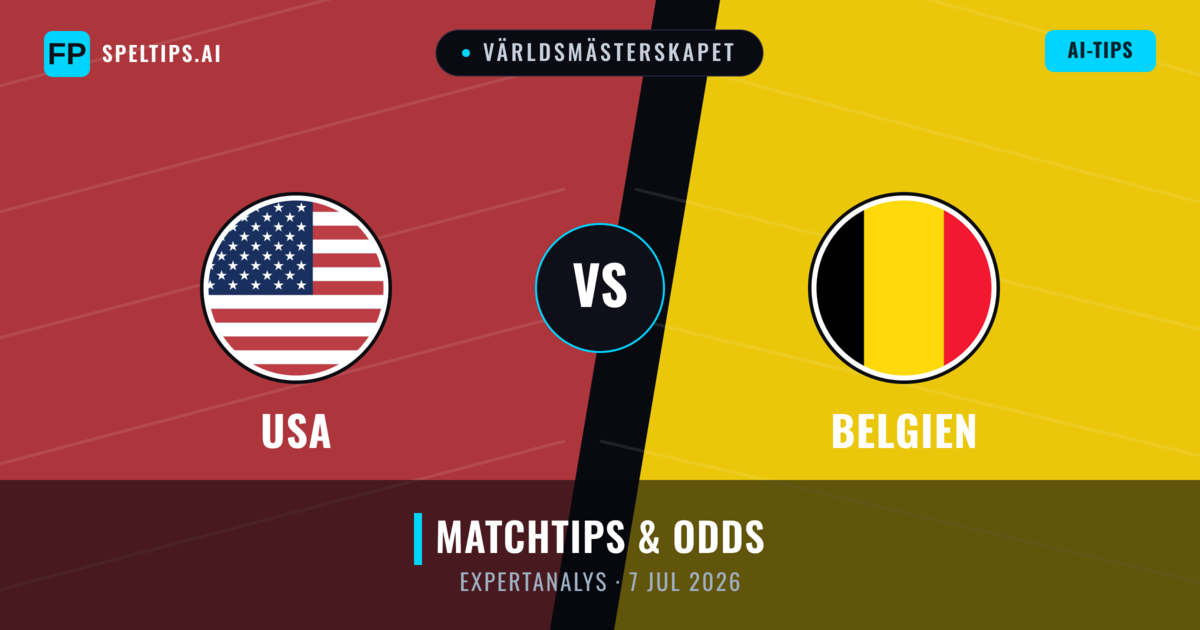 USA vs Belgien — matchtips och förhandstitt