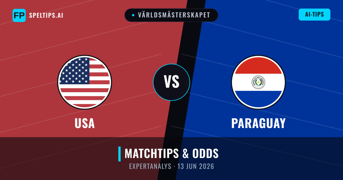 USA vs Paraguay — matchtips och förhandstitt