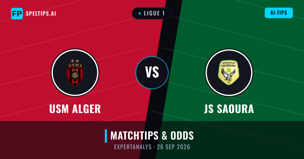 USM Alger vs JS Saoura — matchtips och förhandstitt