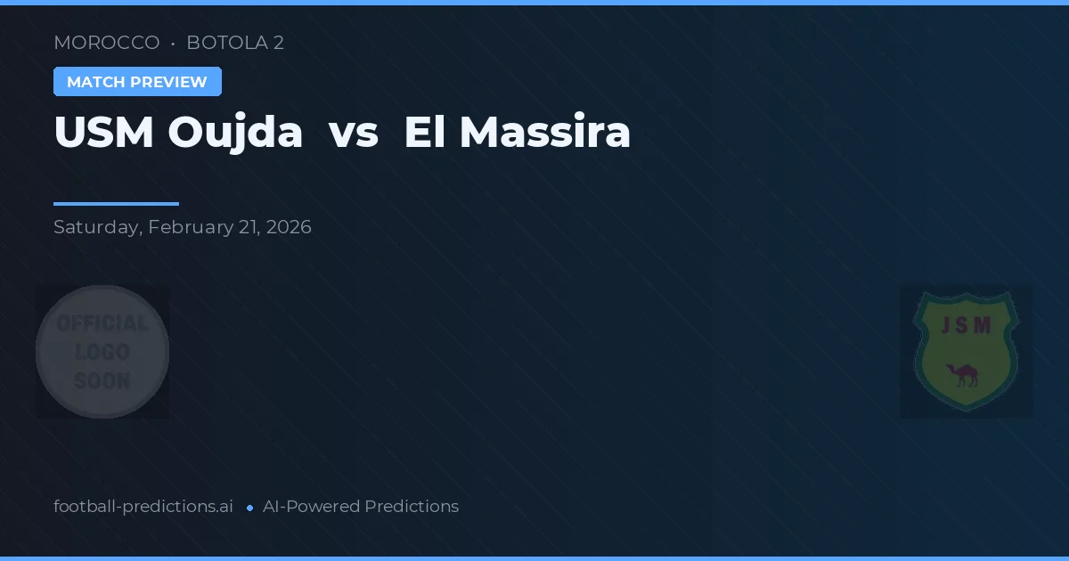 USM Oujda vs El Massira — matchtips och förhandstitt