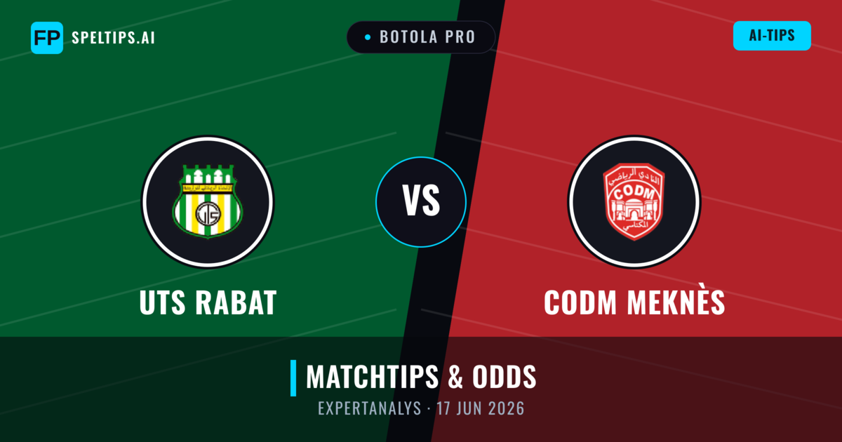 UTS Rabat vs CODM Meknès — matchtips och förhandstitt