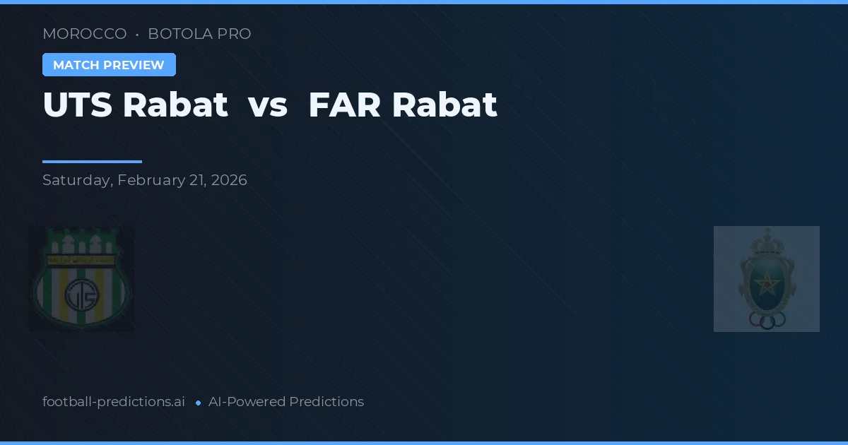 UTS Rabat vs FAR Rabat — matchtips och förhandstitt