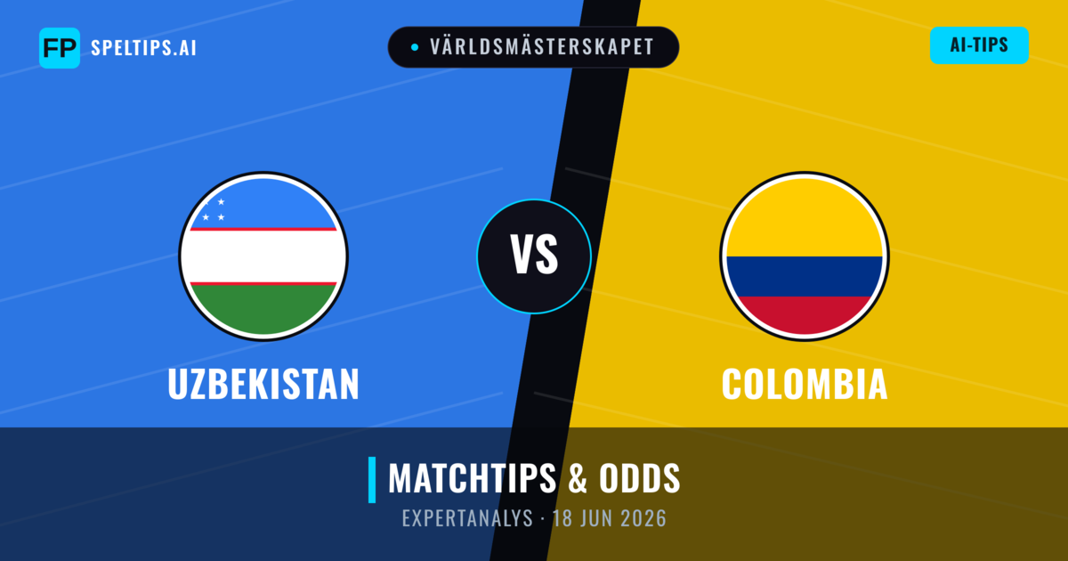 Uzbekistan vs Colombia — matchtips och förhandstitt