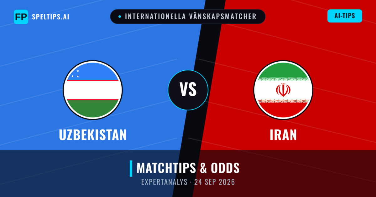 Uzbekistan vs Iran — matchtips och förhandstitt