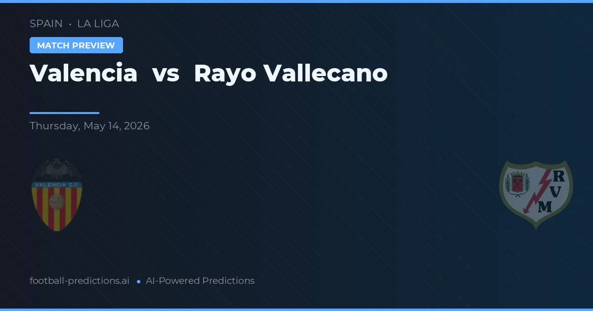Valencia vs Rayo Vallecano — matchtips och förhandstitt