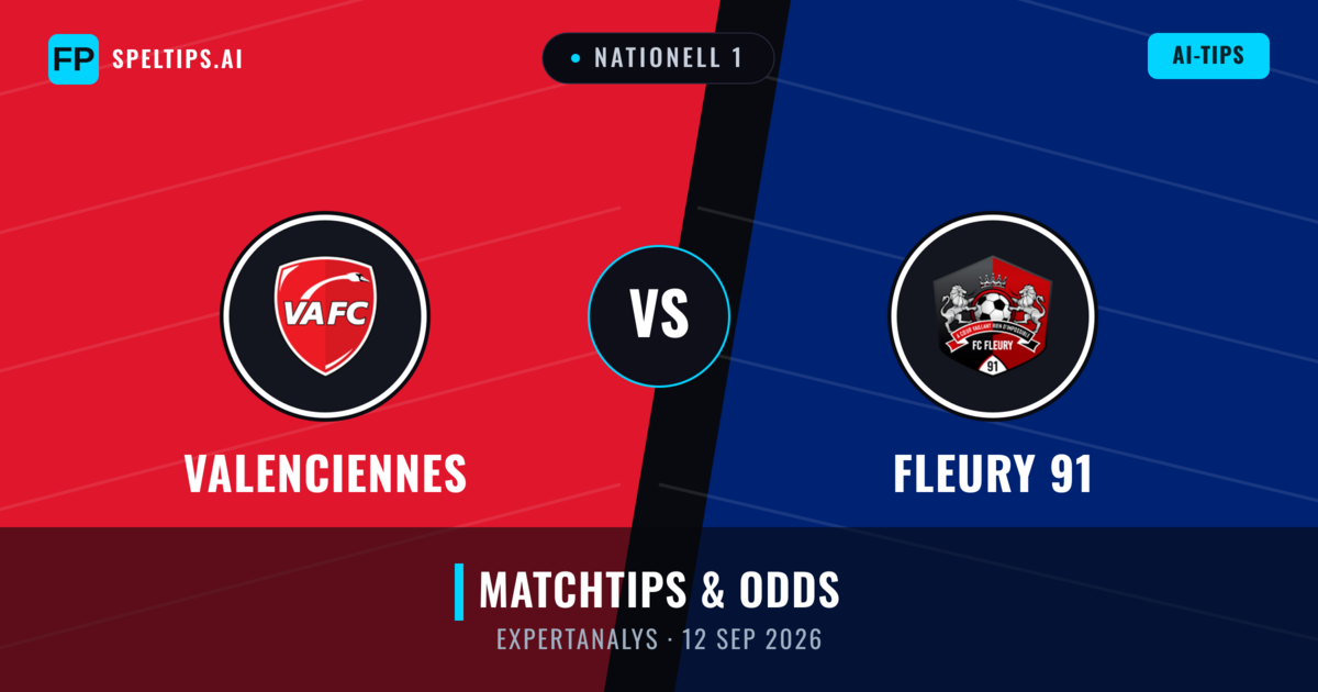 Valenciennes vs Fleury 91 — matchtips och förhandstitt