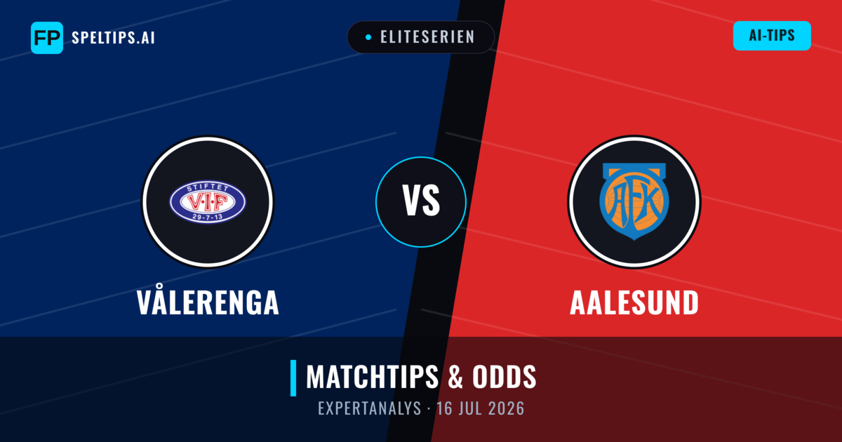 Vålerenga vs Aalesund — matchtips och förhandstitt