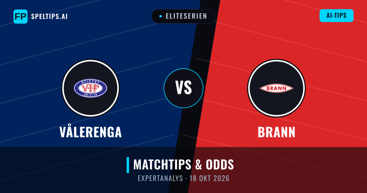 Vålerenga vs Brann — matchtips och förhandstitt