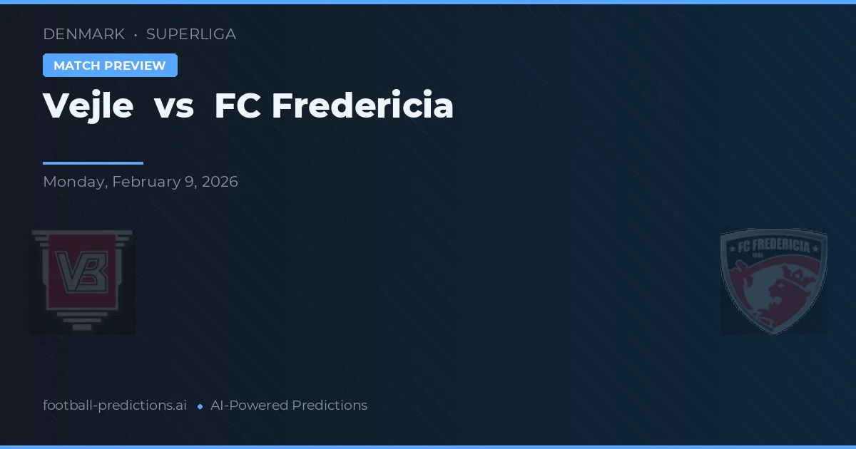 Vejle BK vs F.C. Fredericia — matchtips och förhandstitt