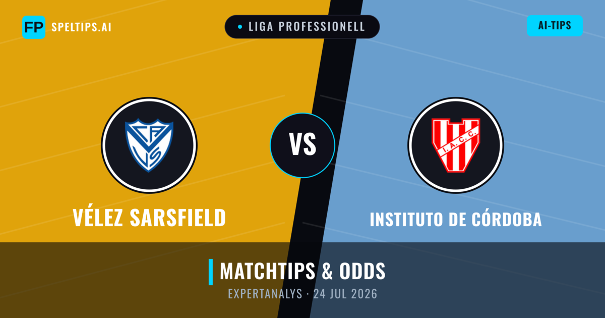 Vélez Sarsfield vs Instituto de Córdoba — matchtips och förhandstitt