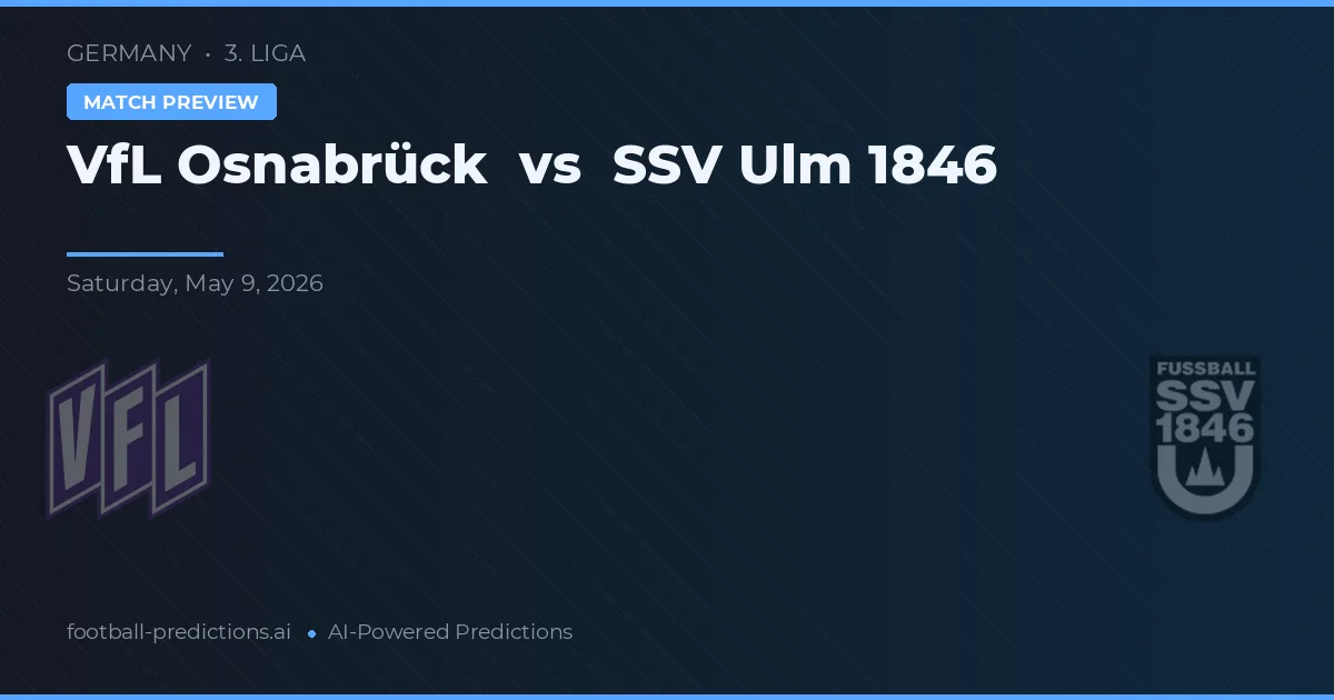 VfL Osnabrück vs SSV Ulm 1846 — matchtips och förhandstitt