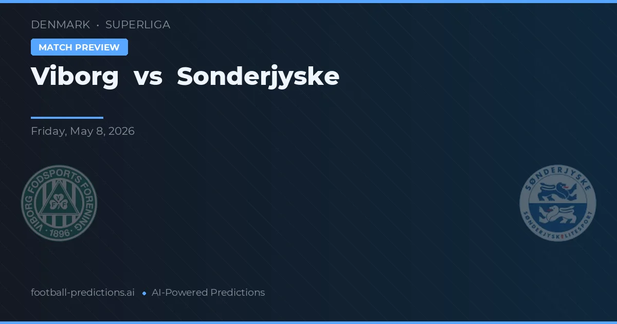 Viborg FF vs Sønderjyske — matchtips och förhandstitt