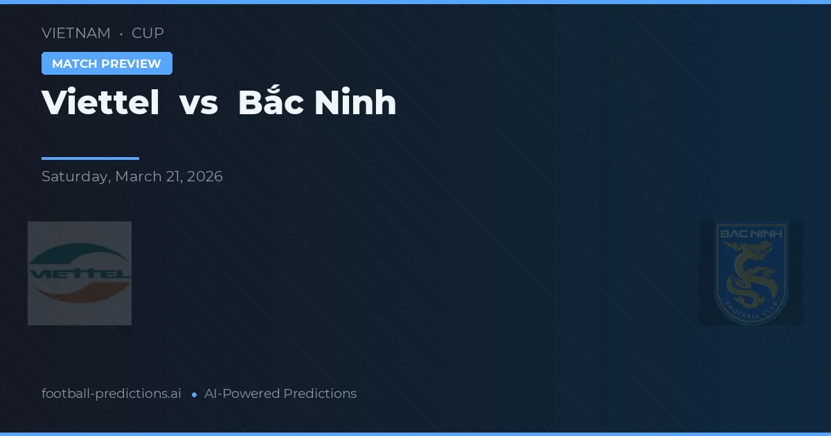 Viettel vs Bắc Ninh — matchtips och förhandstitt