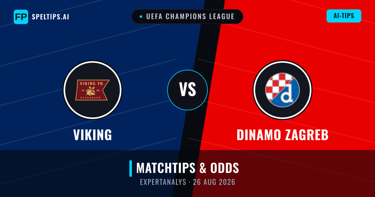 Viking vs Dinamo Zagreb — matchtips och förhandstitt