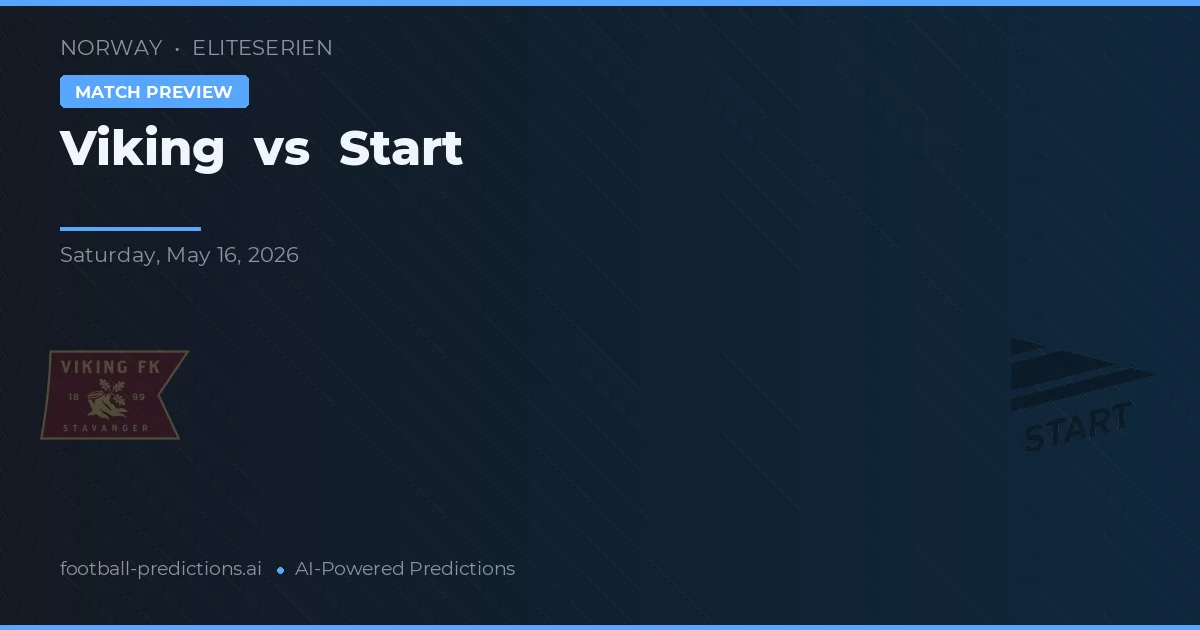 Viking vs Start — matchtips och förhandstitt