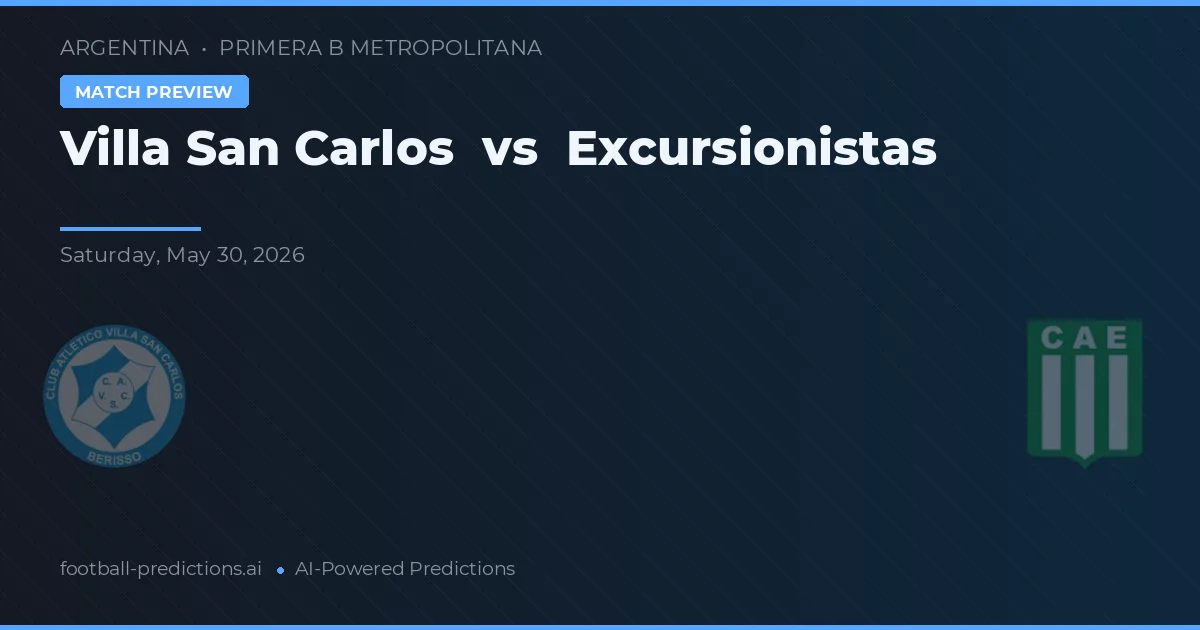 Villa San Carlos vs Excursionistas — matchtips och förhandstitt