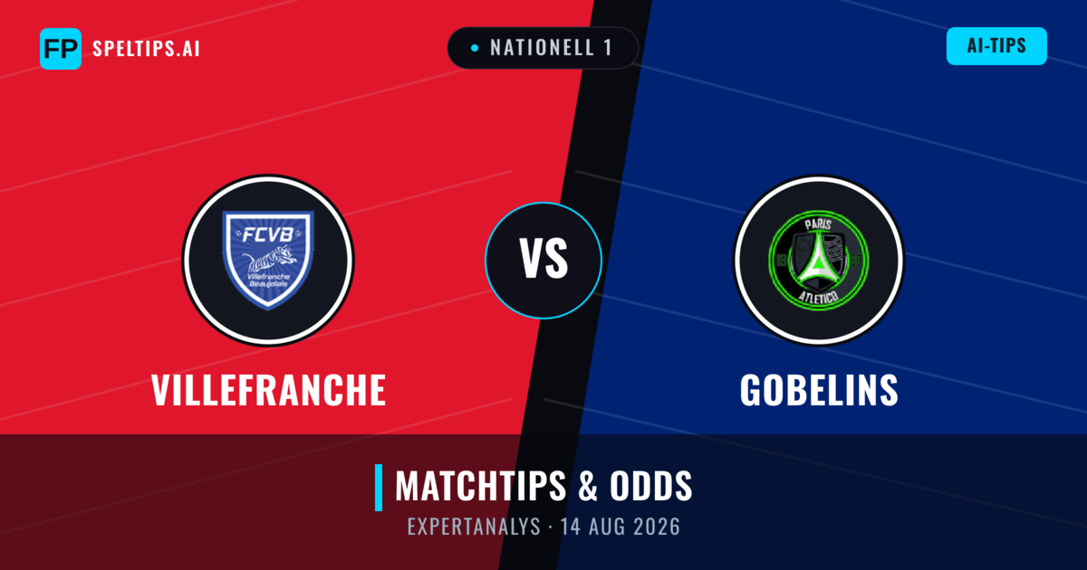 Villefranche vs Gobelins — matchtips och förhandstitt